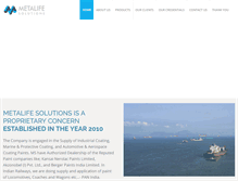 Tablet Screenshot of metalifesolutions.com